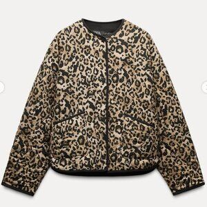 Like New Zara Cheetah Print Jacket -Size Large